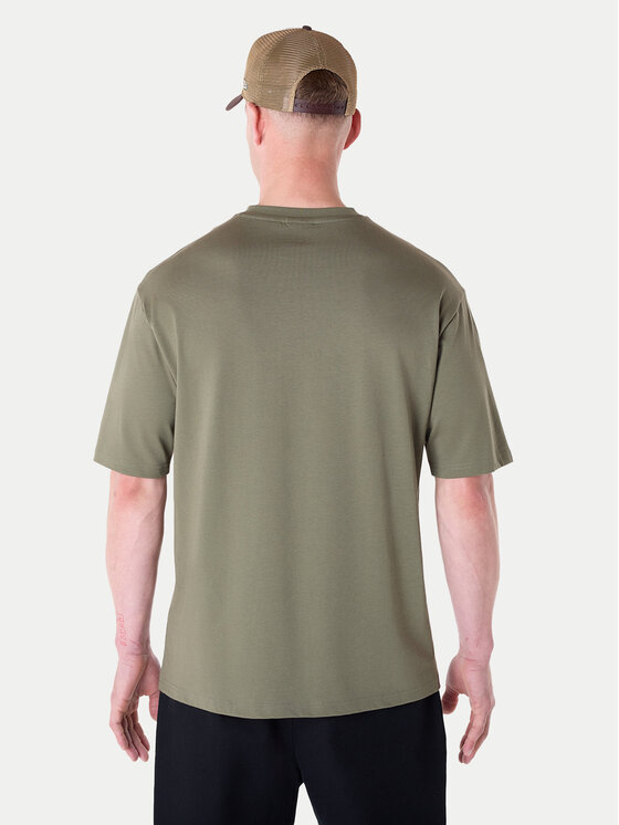 New Era New Era T-Shirt Football Graphic 60596409 Zielony Regular Fit