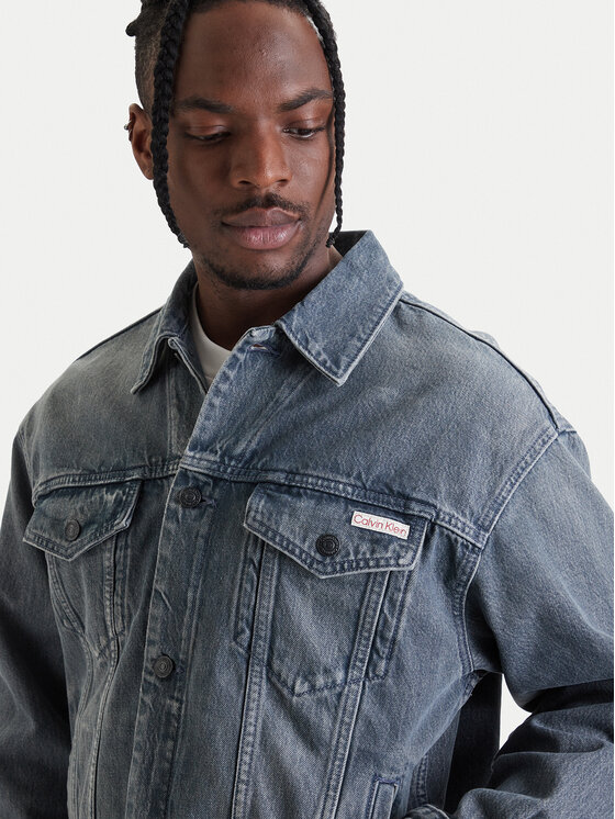 Calvin Klein Jeans Calvin Klein Jeans Giacca di jeans 90s LV04RF723G Grigio Regular Fit