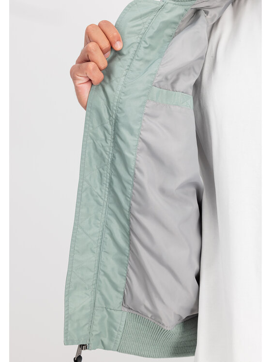 Alpha Industries Alpha Industries Kurtka bomber MA-1 TT Hood Light Bomber Jacket Zielony Slim Fit