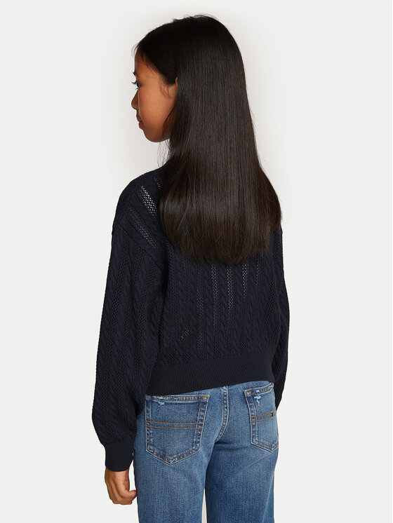 Tommy Hilfiger Tommy Hilfiger Megztinis Essential KG0KG08075 Tamsiai mėlyna Regular Fit