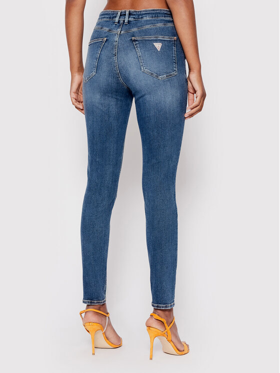 Guess Guess Džínsy W2YA46 D4Q02 Modrá Skinny Fit