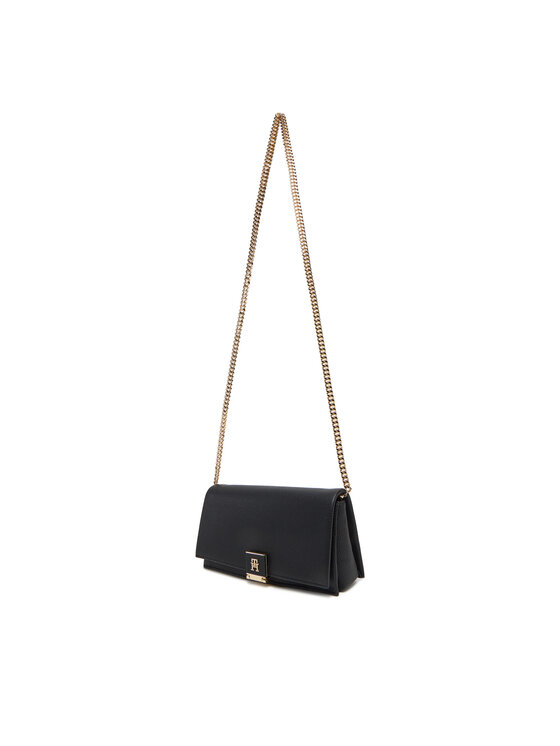 Tommy Hilfiger Tommy Hilfiger Geantă Th Her Flap W/Chain AW0AW17403 Negru