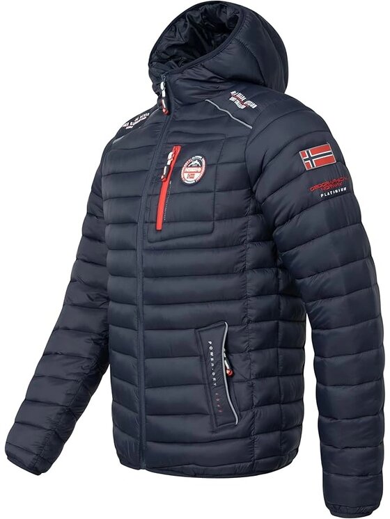 Geographical Norway Geographical Norway Kurtka puchowa WY6358H/GN-MARINE Granatowy Regular Fit