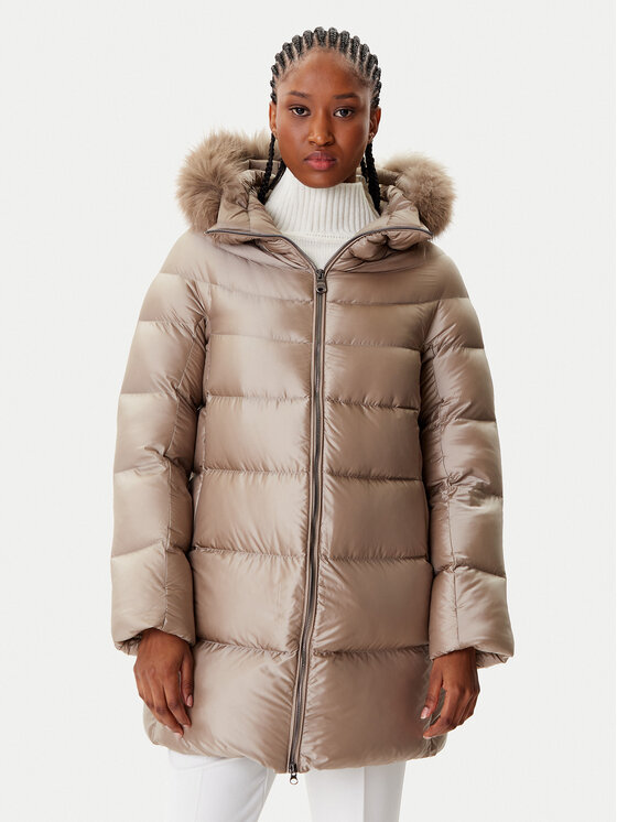 Hetregó Hetregó Pūkinė striukė Hanna 8P602F 25WD02 Smėlio Regular Fit