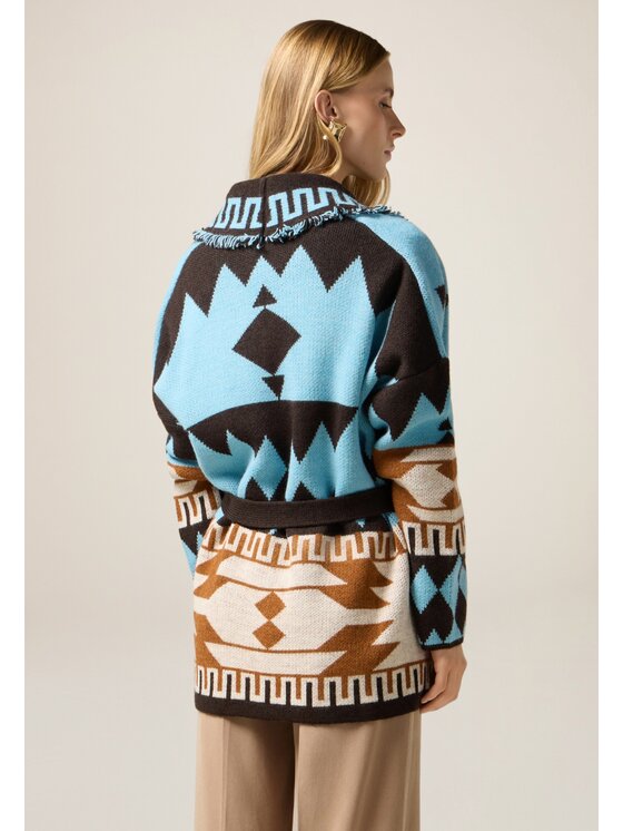 Oltre Oltre Maglione M188E002136N0Z4 Turchese Regular Fit