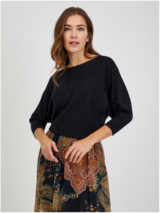 Orsay Orsay Sweter 507449660000__XL Czarny Regular Fit