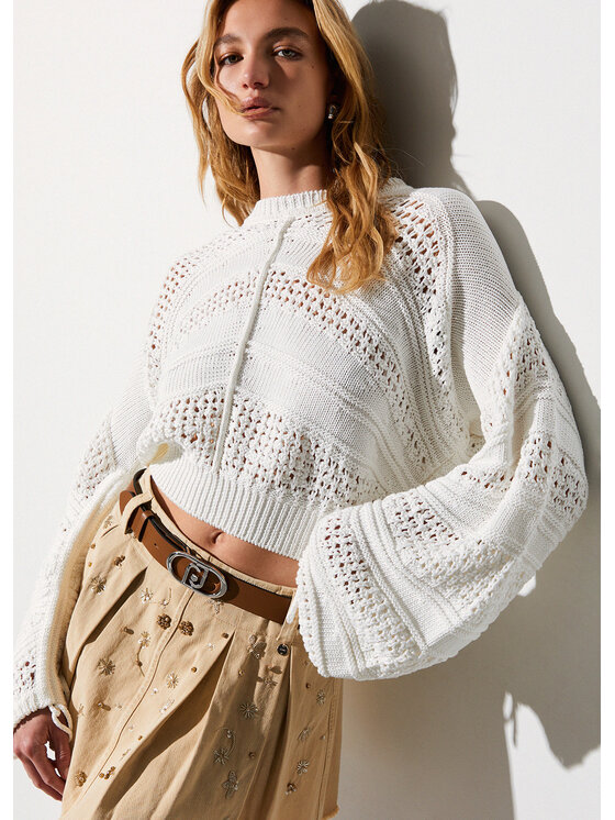 Liu Jo Liu Jo Maglione WA6419MA86R10701 Bianco Regular Fit