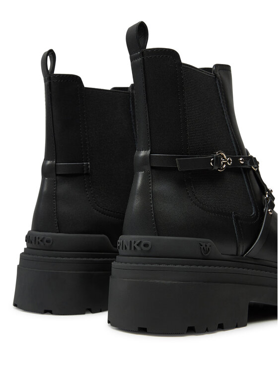 PINKO PINKO Kotníková obuv s elastickým prvkem Mia 10 SD0143 P044 Černá