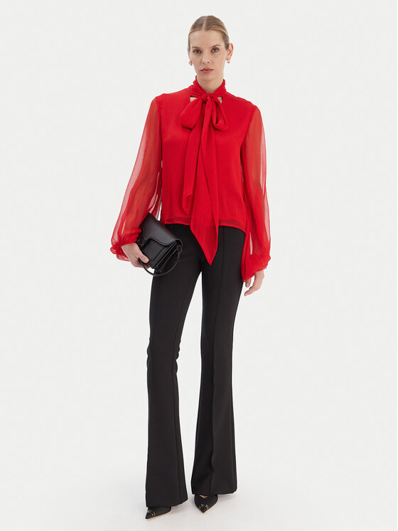 Bardot Bardot Blúzka Solace 59704TB2 Červená Relaxed Fit