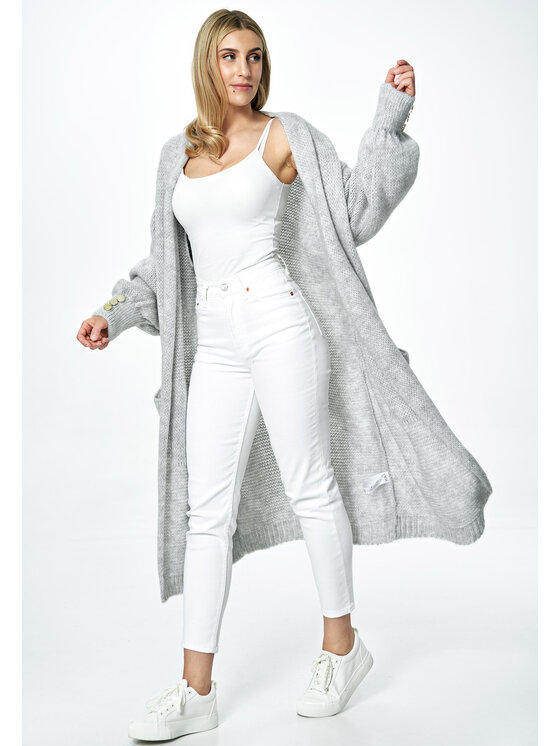 FIGL FIGLFIGL Maglione M889 Grigio Oversize