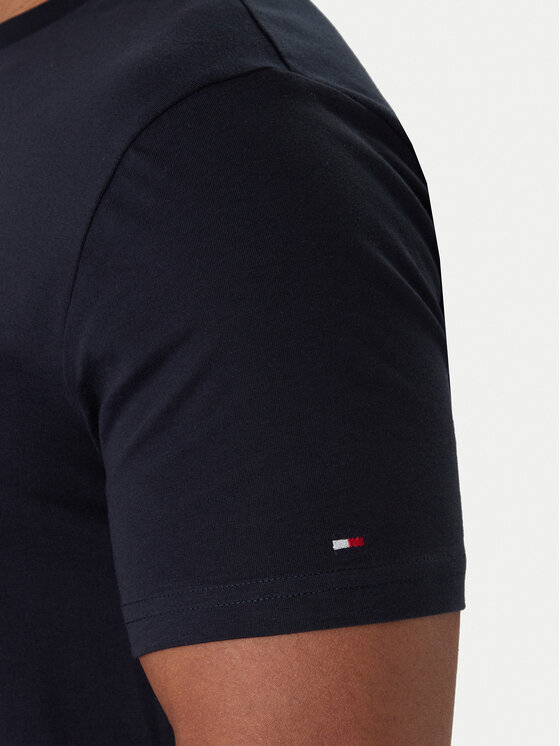 Tommy Hilfiger Tommy Hilfiger T-Shirt UM0UM02916 Granatowy Regular Fit