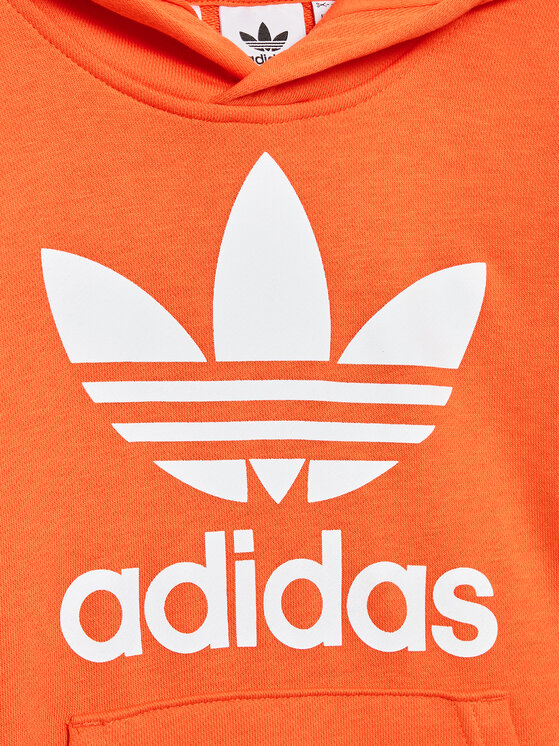 adidas Sweatshirt Trefoil HK0273 Orange Regular Fit Modivo