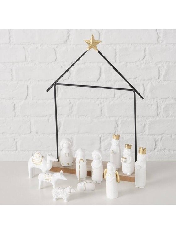 MIAhome MIAhome Figurka Szopka mini PRESEPE Biały