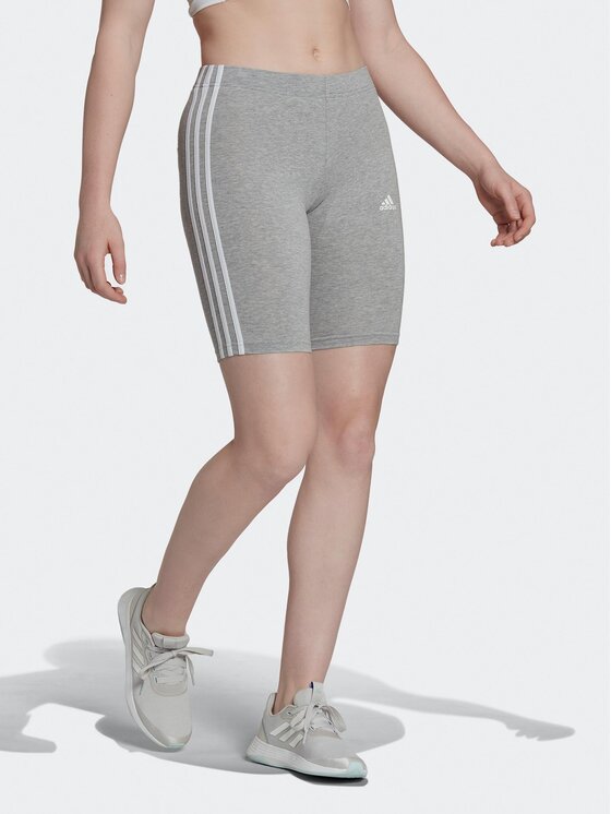 adidas adidas Pantaloni scurți sport Essentials 3-Stripes Bike Shorts HF5956 Gri