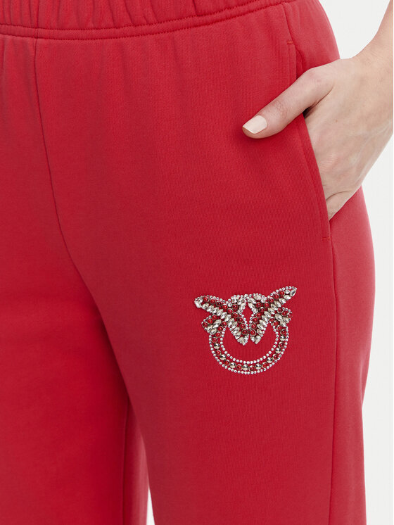 PINKO PINKO Pantaloni da tuta Plumcake 104790 A2G8 Rosso Regular Fit