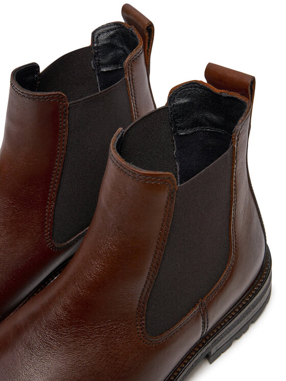 Marc O'Polo Marc O'Polo Kotníková obuv s elastickým prvkem 407 27385001 100 Hnědá