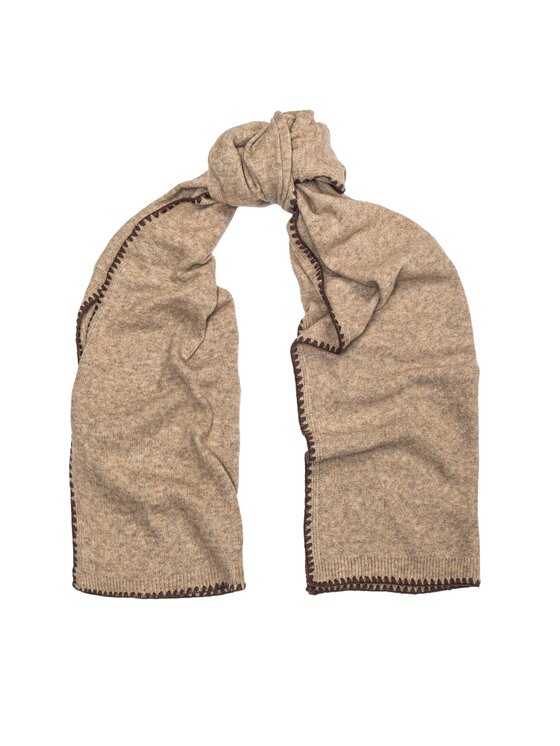 ALLORA BE UNIQUE ALLORA BE UNIQUE Sciarpa 100% wełna Beige