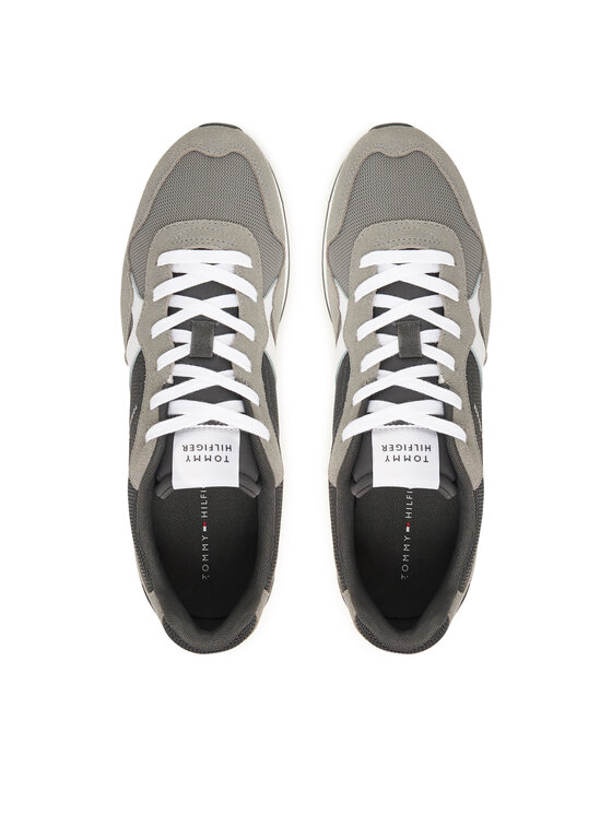 Tommy Hilfiger Tommy Hilfiger Sneakersy Runner Icon Mix FM0FM05679 Šedá