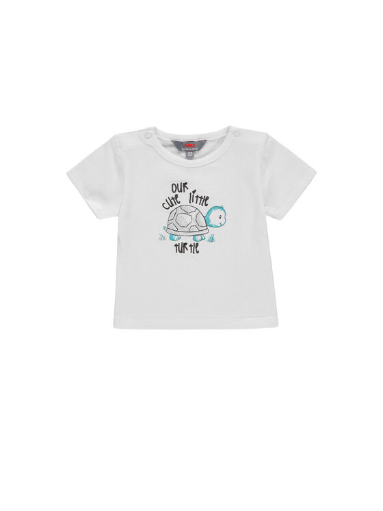 Kanz Kanz T-Shirt 1916641-1000 Biały Basic Fit