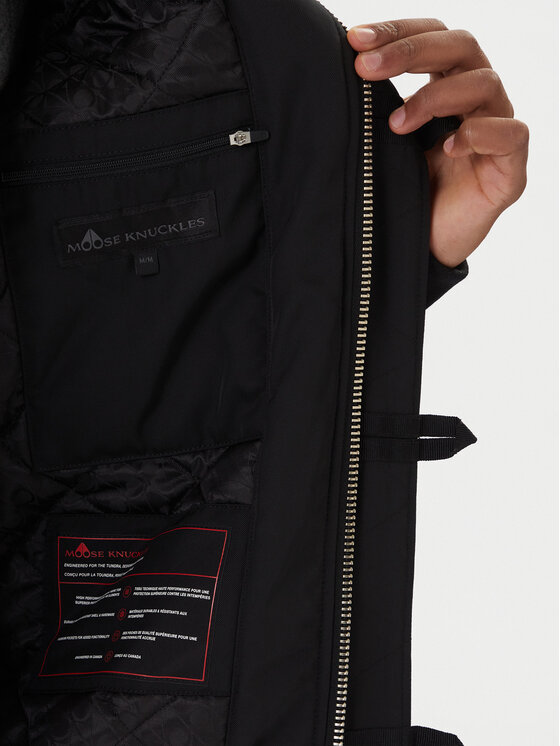Moose Knuckles Moose Knuckles Bomber jakna Strathmore M33MB027S Črna