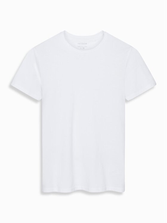 Ombre Ombre T-Shirt OM-TSBS-0146 Biały Regular Fit