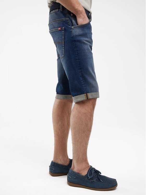 BIG STAR BIG STAR Szorty jeansowe CONNER_438_110 Granatowy Classic Fit