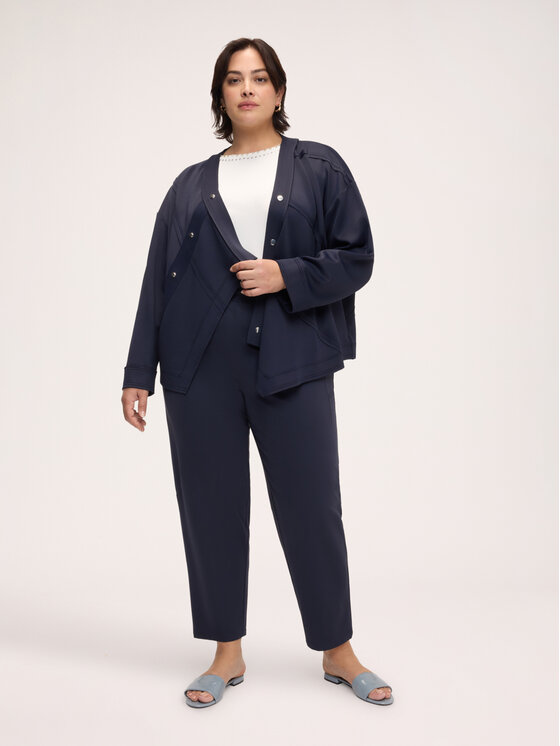 Fiorella Rubino Fiorella Rubino Bluza G805E000362N034 Niebieski Over Fit
