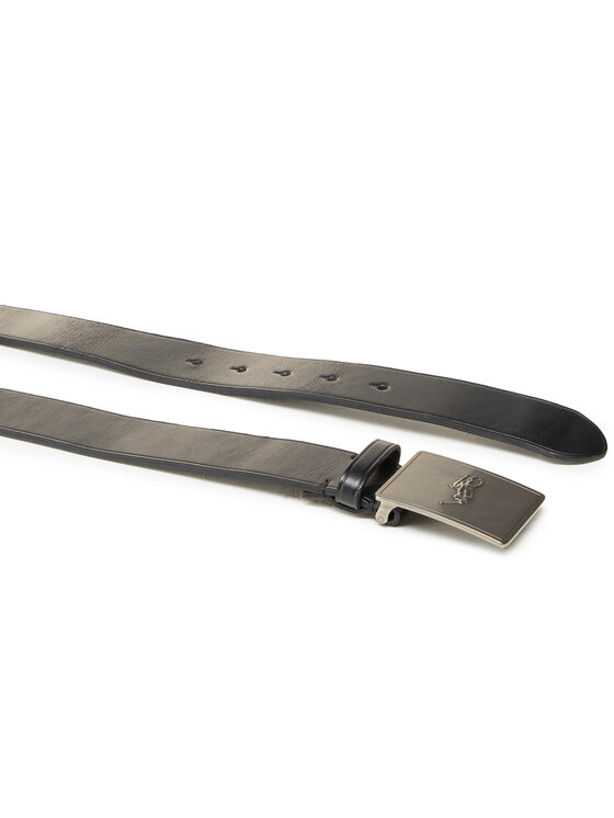 Polo Ralph Lauren Polo Ralph Lauren Moški pas 36mm Pp Plaque Belt 405691693001 Črna