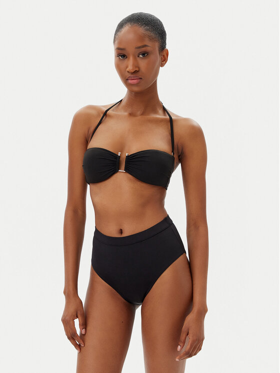 Max Mara Beachwear Max Mara Beachwear Bikini felső Amelia 2516821199 Fekete