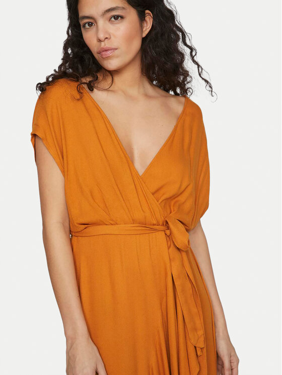 Vila Vila Kleid für den Alltag Henrisse 14096205 Orange Regular Fit