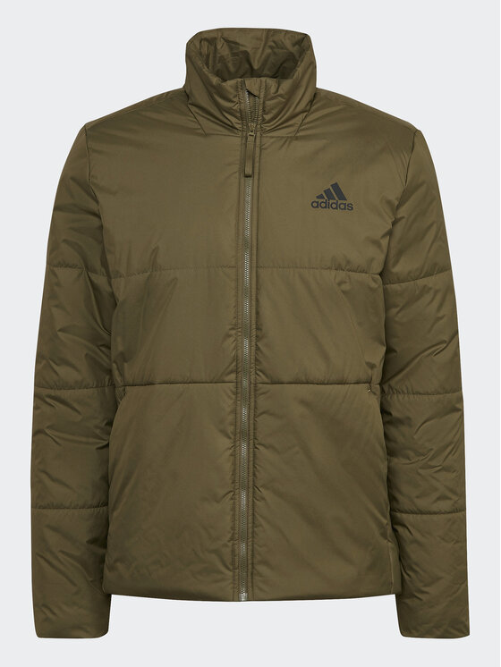 adidas adidas Kurtka zimowa Bsc 3-Stripes HG6273 Zielony Regular Fit