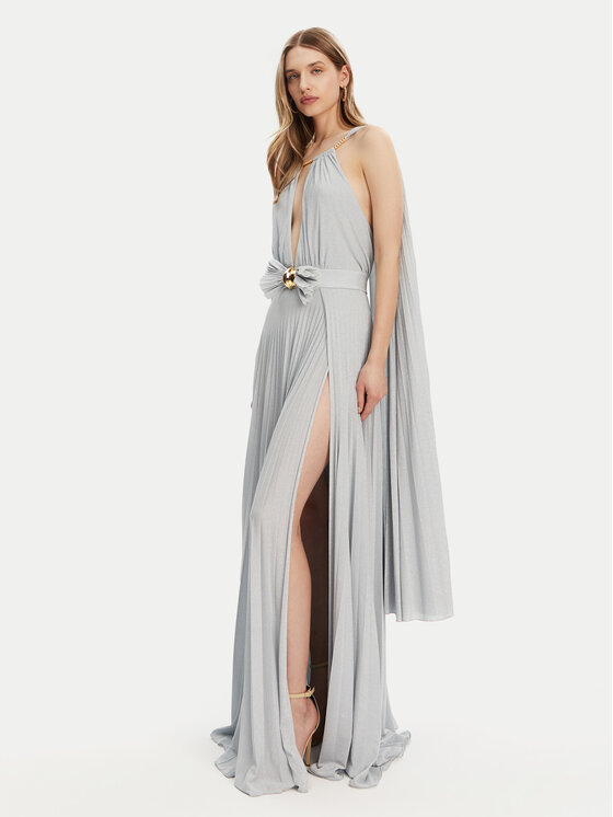 Elisabetta Franchi Elisabetta Franchi Estélyi ruha AB-R13-51E2-V860 Ezüst Regular Fit