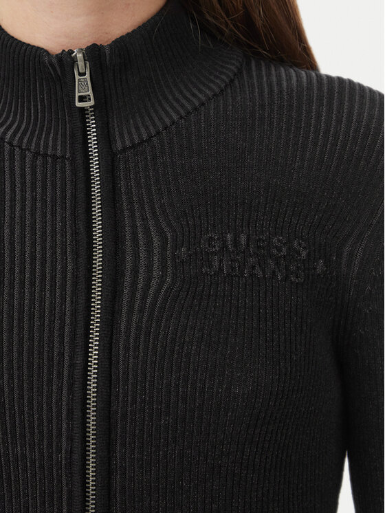 Guess Jeans Guess Jeans Kardigan W6BR05 Z1248 Černá Slim Fit