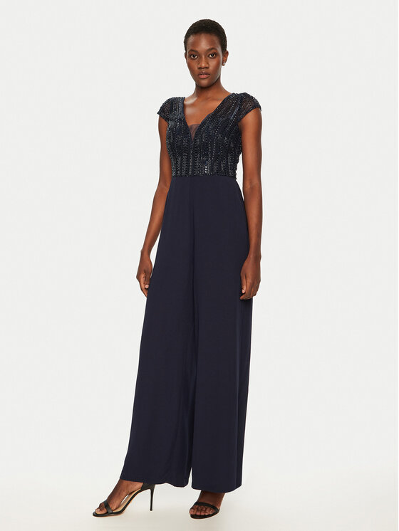 Hey Kyla Hey Kyla Jumpsuit 3AI012HK Dunkelblau Regular Fit