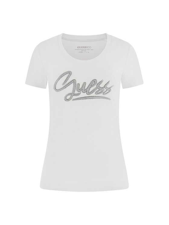 Guess Guess T-shirt W6RI24 J1314 Bianco Regular Fit