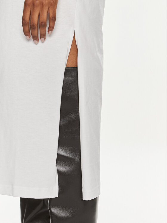 Karl Lagerfeld Jeans Karl Lagerfeld Jeans Kleid für den Alltag 241J1300 Weiß Regular Fit