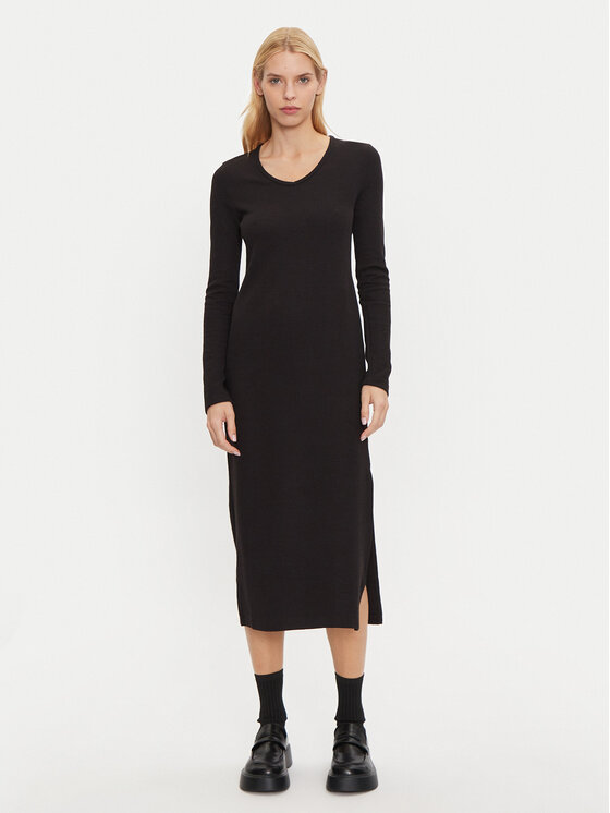 Calvin Klein Jeans Calvin Klein Jeans Rochie tricotată J20J224165 Negru Slim Fit