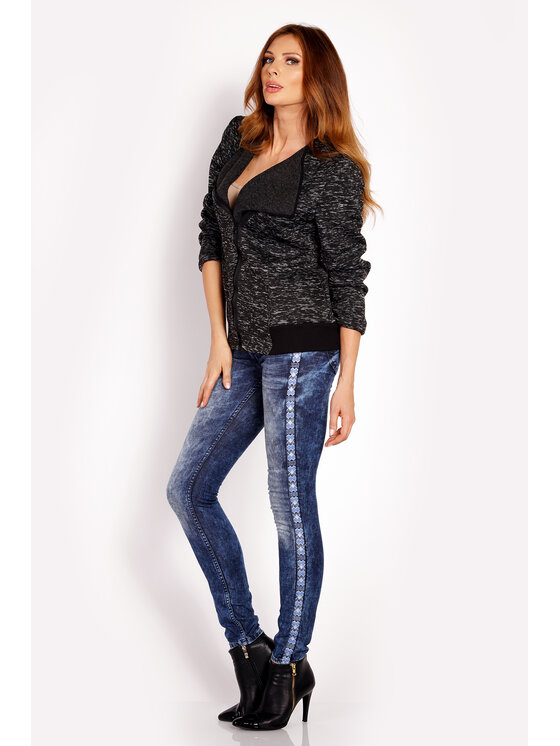 Awama Awama Giacca da donna L007 Nero Basic Fit