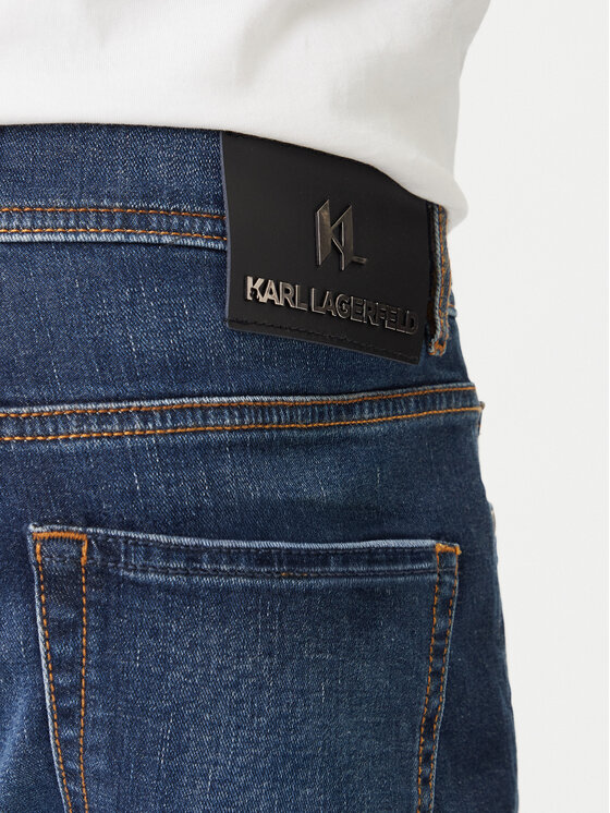 KARL LAGERFELD KARL LAGERFELD Teksad 265501 500843 Tumesinine Slim Fit