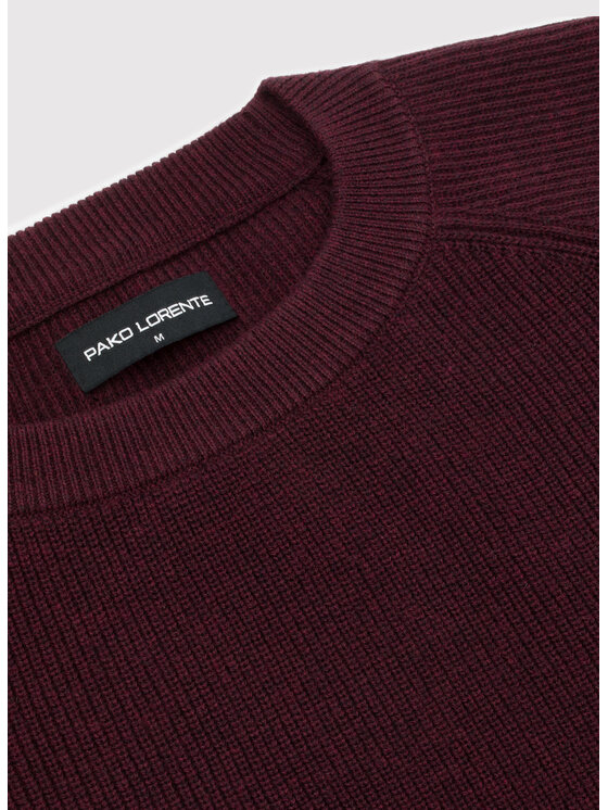 Pako Lorente Pako Lorente Sweter P25WF-2X-015 Bordowy Classic Fit
