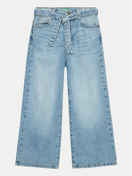 United Colors Of Benetton United Colors Of Benetton Jeansy 4UTPCE032 Modrá Wide Leg