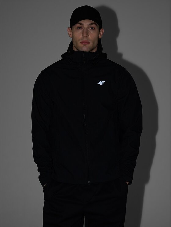 4F 4F Giacca softshell 4FWSS26TSOFM549-20S Nero Regular Fit