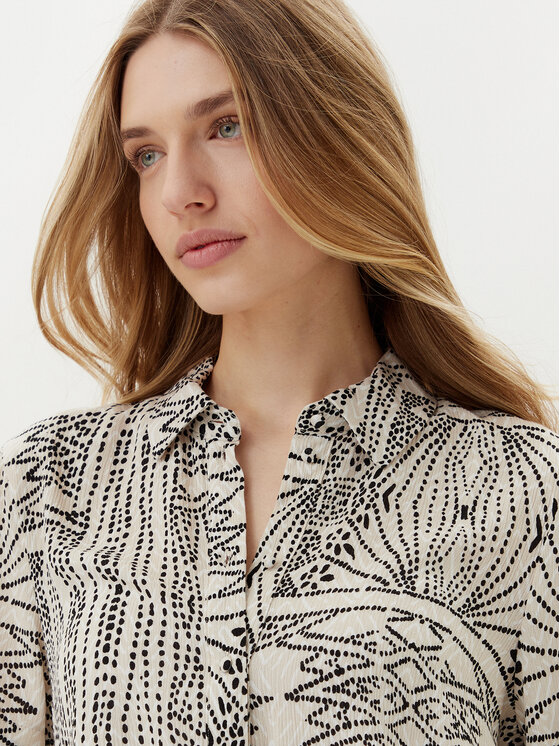 Vero Moda Vero Moda Marškiniai Menny 10303694 Smėlio Relaxed Fit