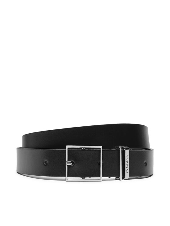 Calvin Klein Sieviešu josta Branded Loop Square Belt 2.5 K60K612866 Melns