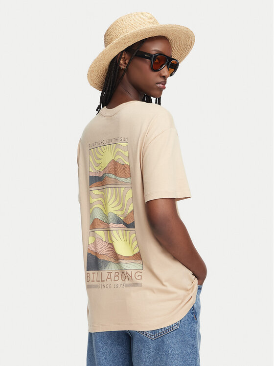 Billabong Tricou Sun Phased EBJZT00423 Bej Oversize