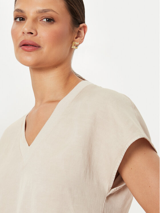 ViCOLO ViCOLO Bluse TB2083 Beige Regular Fit