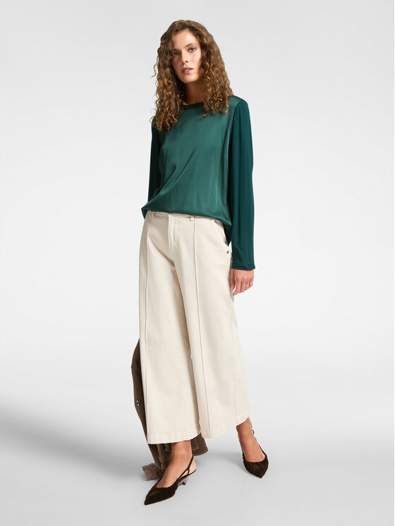 Elena Mirò Elena Mirò Camicia G126Z400493N035 Verde Regular Fit