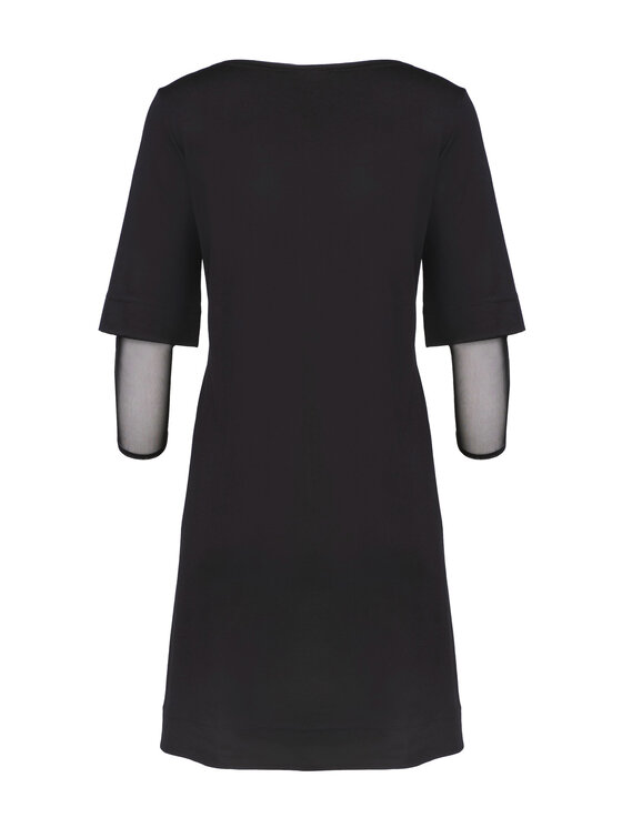 Lenitif Lenitif Vestito L015 Nero Regular Fit