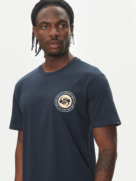 Quiksilver Quiksilver Marškinėliai Circle Back Ss EQYZT08054 Tamsiai mėlyna Regular Fit