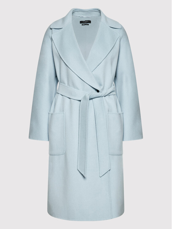 Weekend Max Mara Weekend Max Mara Volneni plašč Selz 50110327 Modra Regular Fit